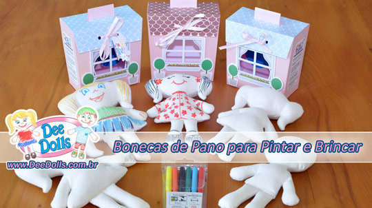 Boneca para Pintar e Lavar